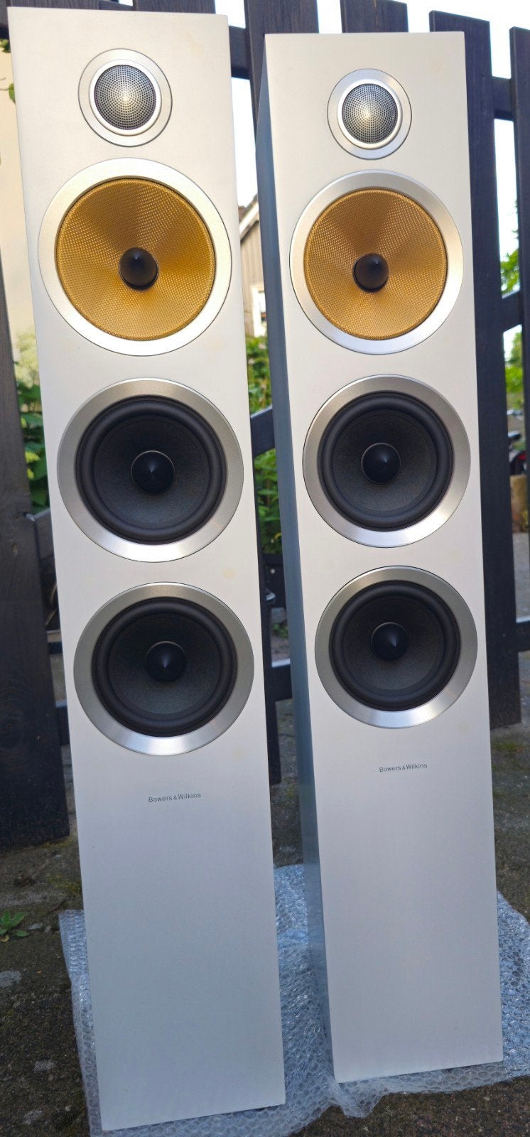 Bowers & Wilkins CM8 S2 Satin White finish, prima staat, Vloerstaande luidspreker, B&W, Bowers & Wilkins (B&W), Nvt