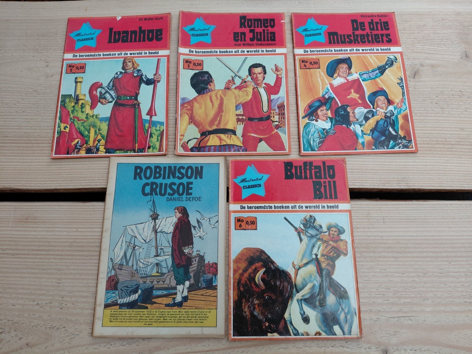 5x Illustrated Classics: De Drie Musketiers, Ivanhoe, Romeo, Boeken, Stripboeken, Meerdere stripboeken, Ophalen of Verzenden, Gelezen