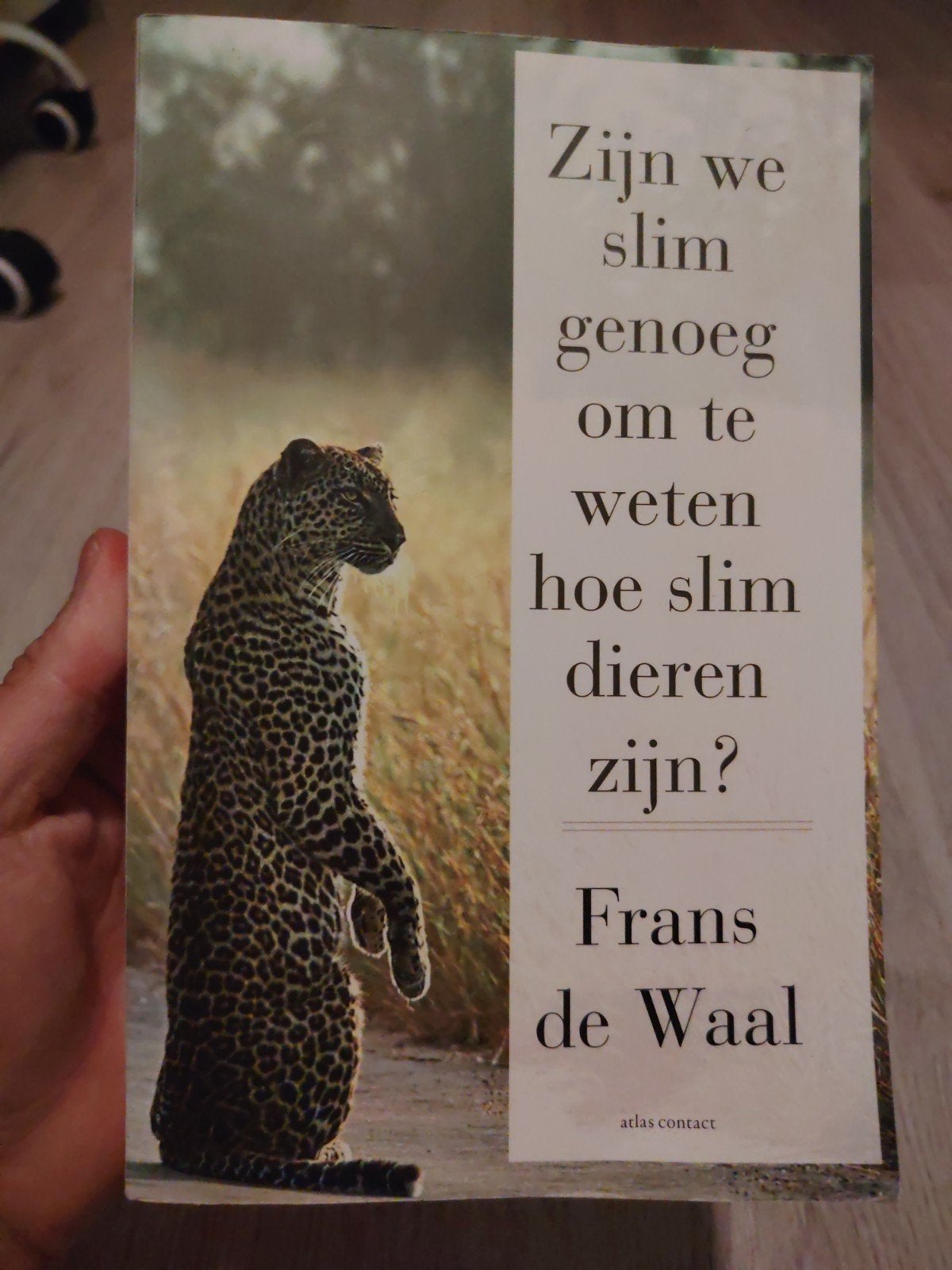 Zijn we slim genoeg om te weten hoe slim dieren zijn?, Boeken, Ophalen of Verzenden, Zo goed als nieuw, Overige diersoorten, Frans de Waal
