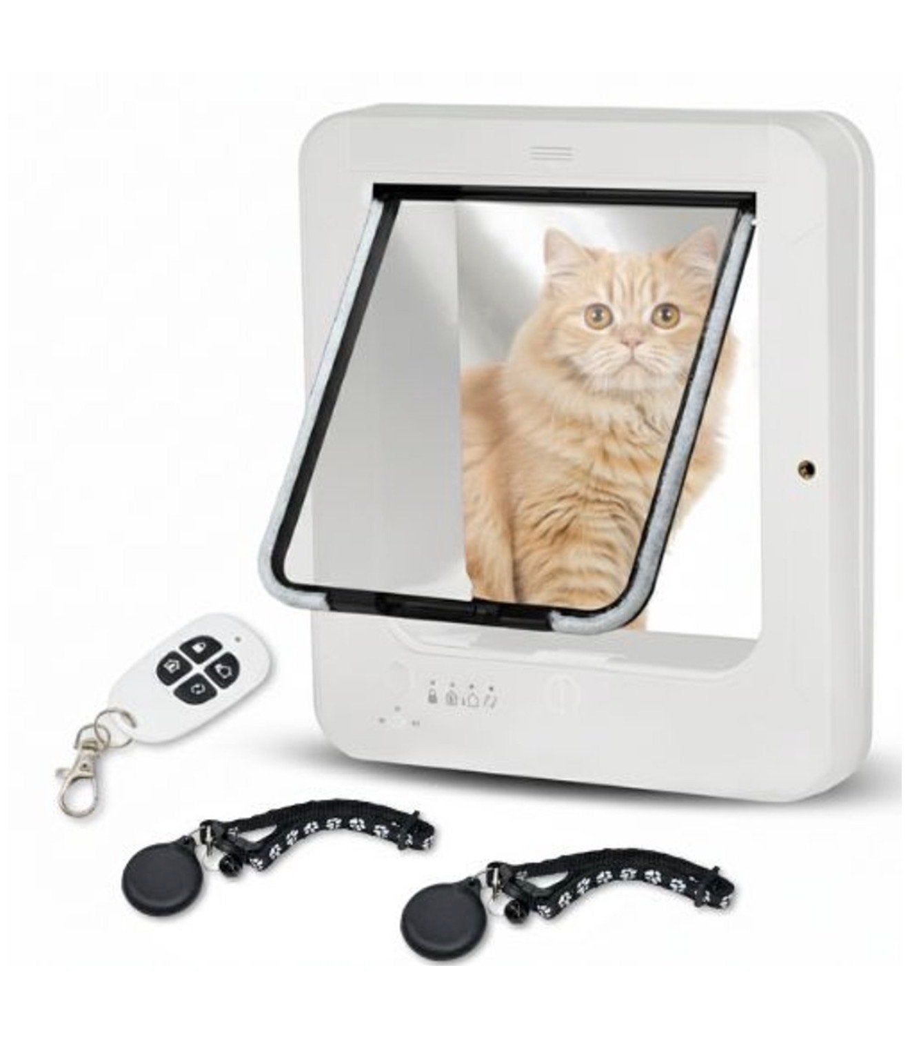 FurrPals Kattenluik met chipherkenning- Microchip-Vier modi, Dieren en Toebehoren, Kattenbakken, Ophalen of Verzenden, Nieuw