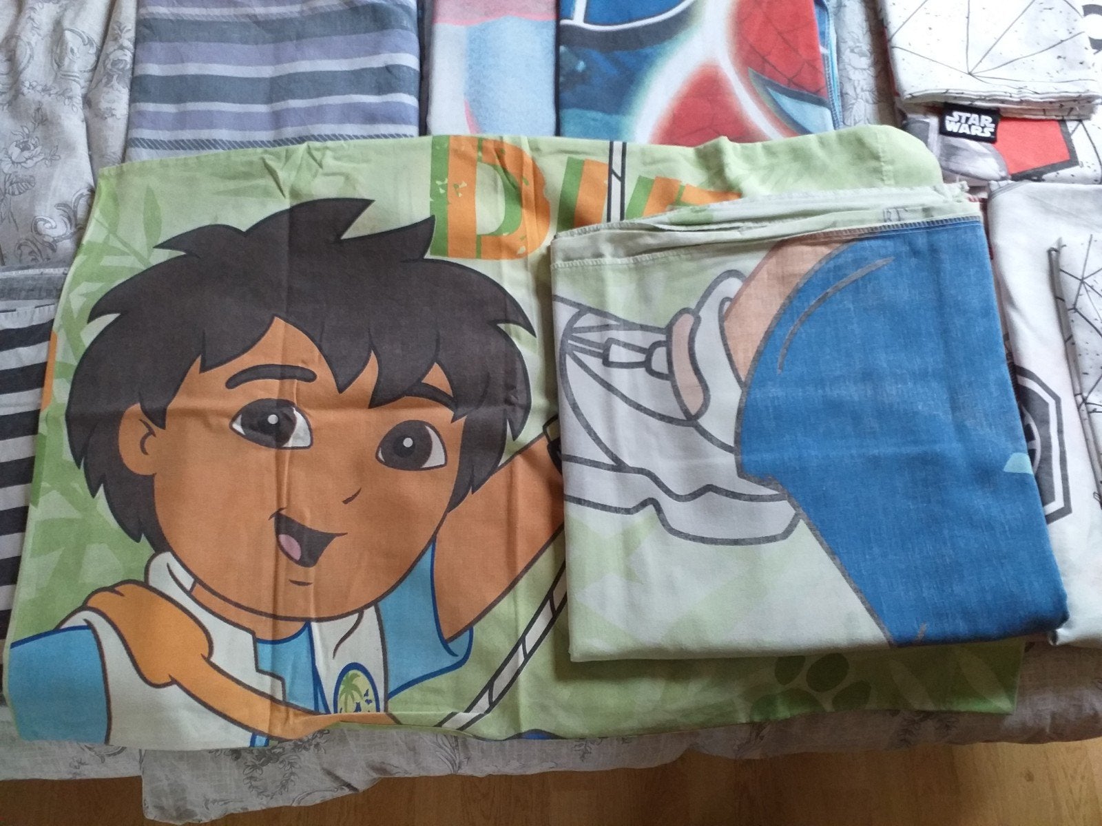 Jongens dekbedhoezen - Diverse designs en maten, Gebruikt, Eenpersoons, Meerkleurig, Dekbedovertrek