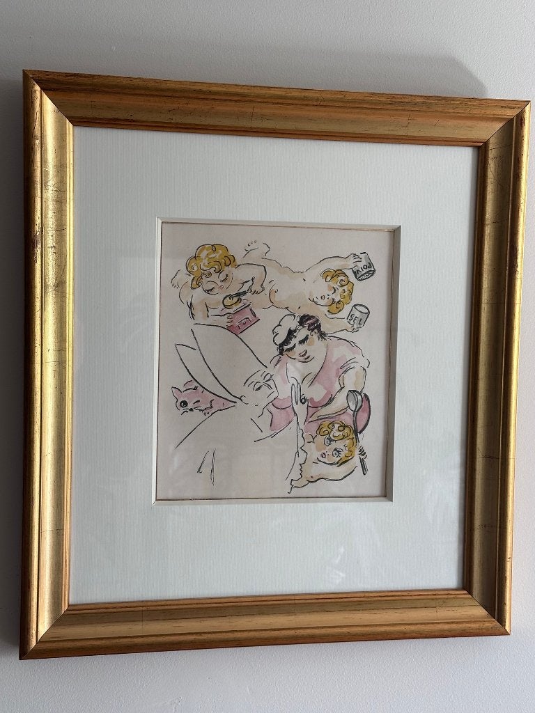Kees van Dongen litho 1951 ingelijst, Ophalen