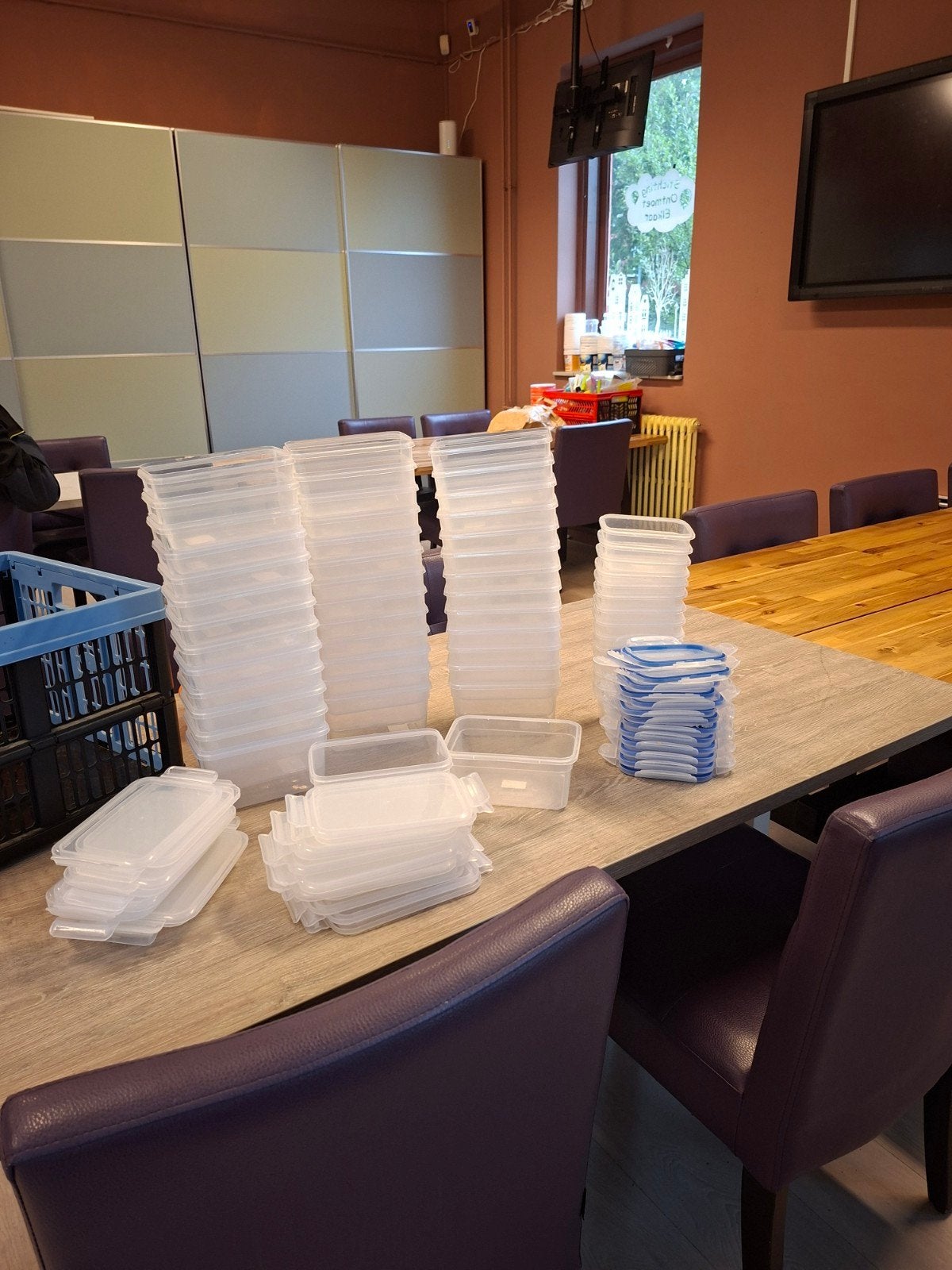 plastic bakjes met deksel, Huis en Inrichting, Ophalen, Gebruikt, Magnetronbestendig