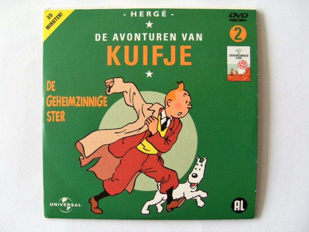 Kuifje DVD De Geheimzinnige Ster Promo Tintin, Europees, Tekenfilm, Zo goed als nieuw, Alle leeftijden