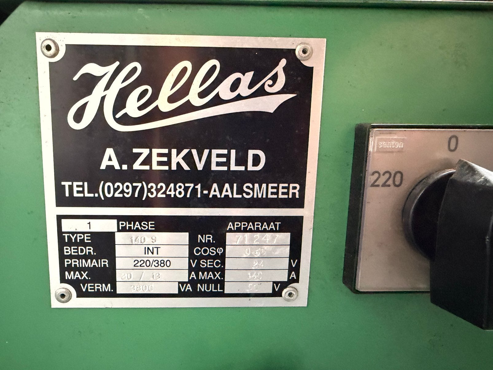 Hellas Lastrafo, Ophalen, Zo goed als nieuw
