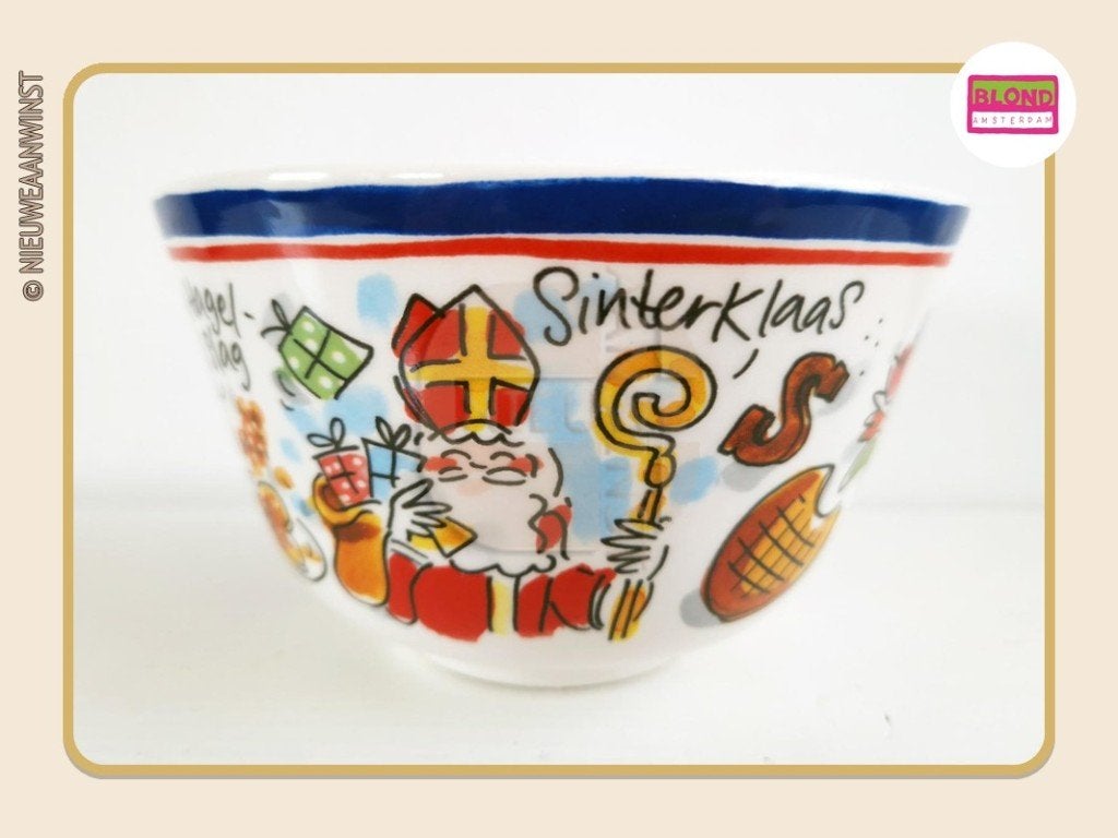 Bowl Blond Amsterdam Sinterklaas- Anne Frank Hollands glorie, Verzenden, Nieuw