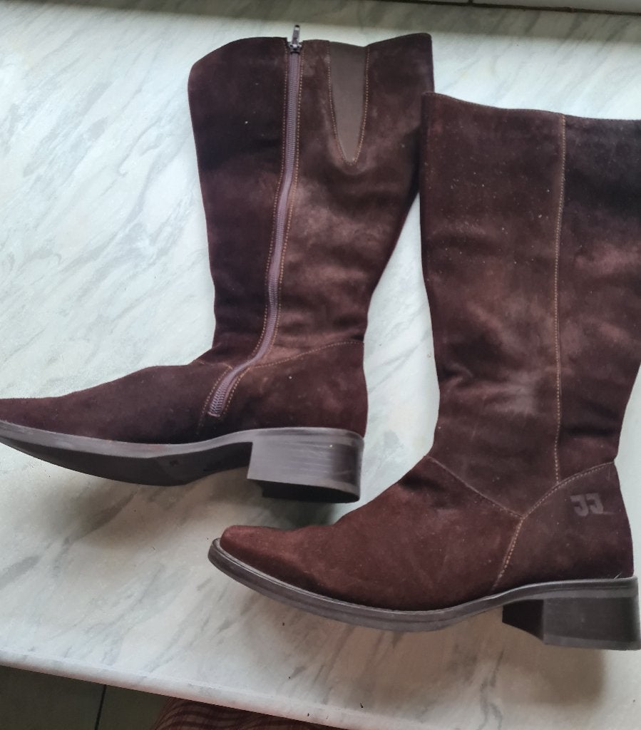 JJ brede schacht laarzen nog nieuw maat 38, Kleding | Dames, Schoenen, Hoge laarzen, Bruin, Nieuw, Ophalen of Verzenden