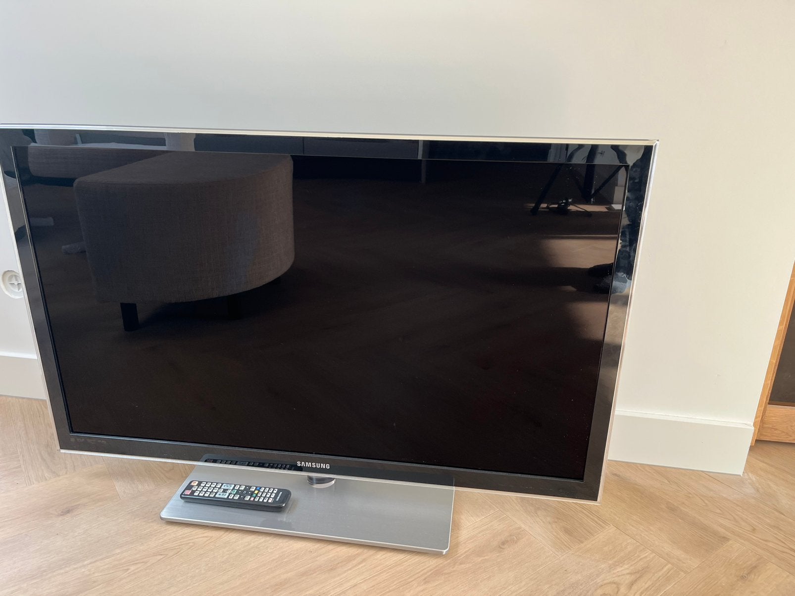 Samsung tv , 46 inch goed werkend !, Ophalen, Gebruikt, 50 Hz, LCD
