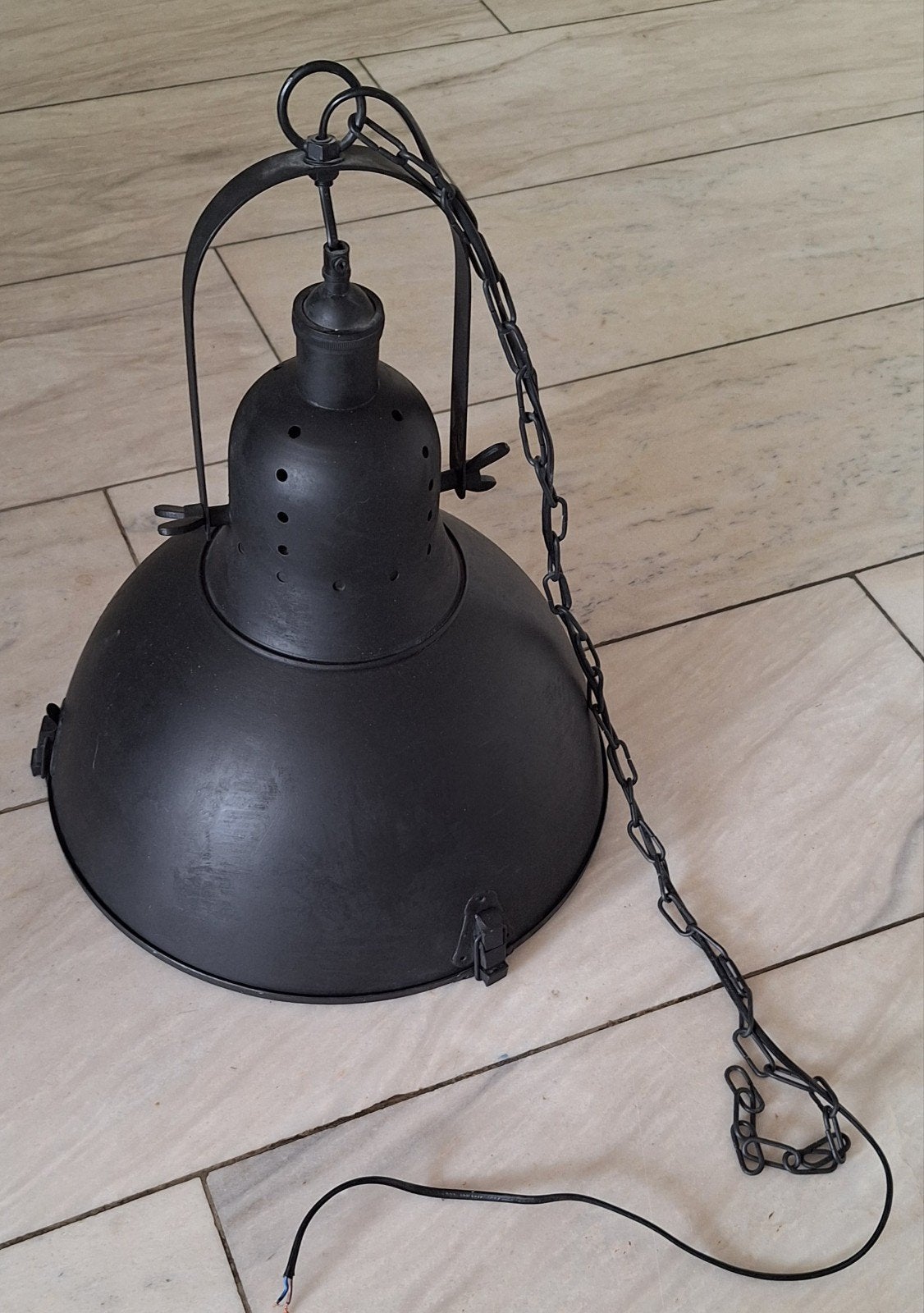 Hanglamp Faro zwart 40 x 39 cm, Ophalen of Verzenden, Gebruikt, Metaal