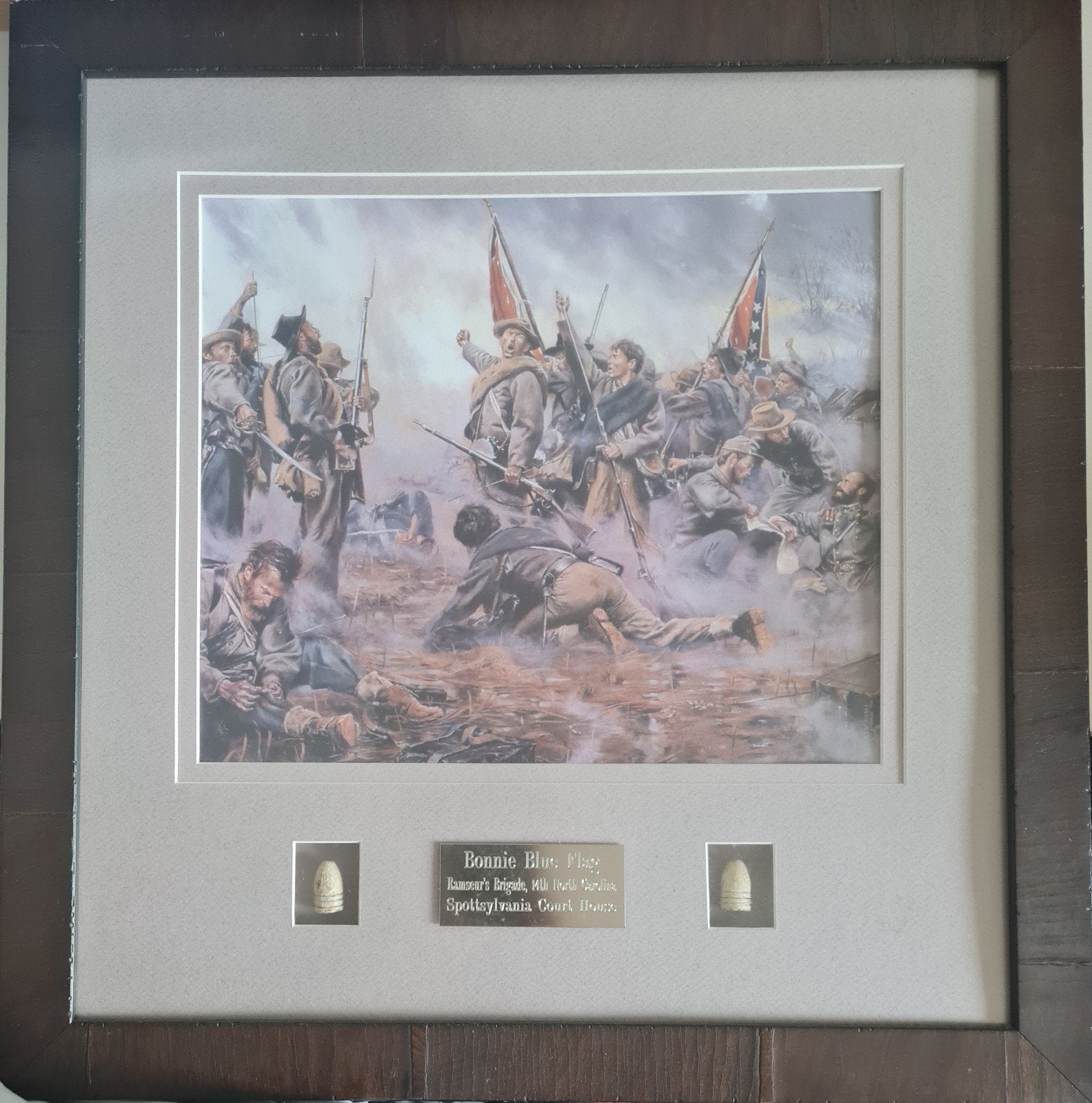 Bonnie Blue Flag - Amerikaanse Burgeroorlog Kunstwerk, Verzamelen, Ophalen, Overige soorten, Amerika, Kunstobject