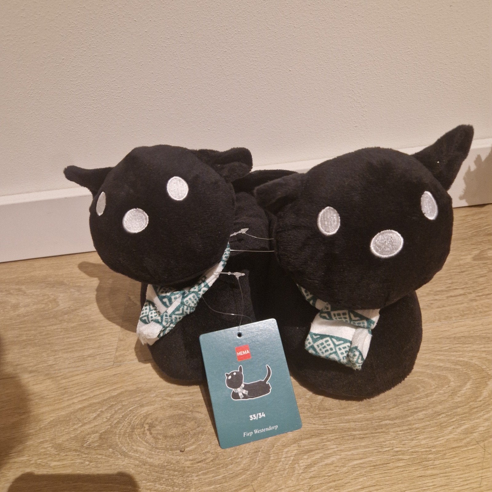HEMA Sippie sloffen, maat 33/34, Ophalen, Nieuw, Zwart, Pantoffels of Sloffen