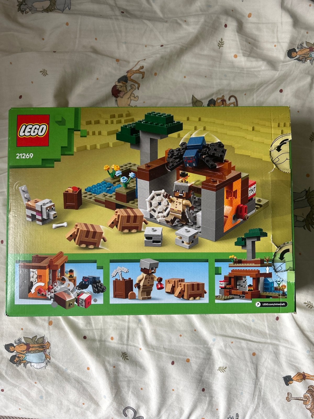 LEGO Minecraft 21269 The Armadillo Mine Expedition Nieuw, Minecraft, Lego, Ophalen of Verzenden, Zo goed als nieuw