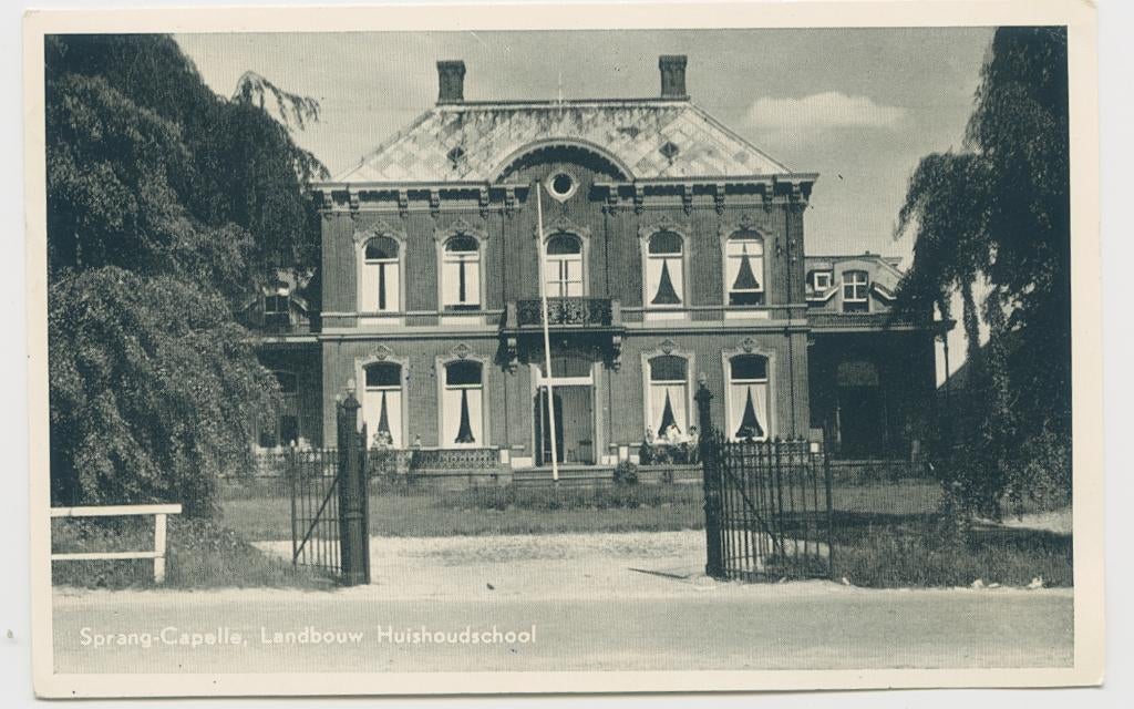 Sprang Capelle landbouw huishoudschool school, Verzenden, 1940 tot 1960, Gelopen, Noord-Brabant