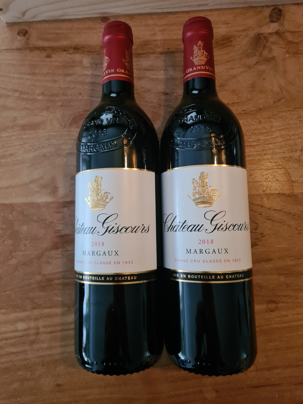 Chateau Giscours 2018, 2 flessen, Ophalen, Zo goed als nieuw, Frankrijk, Rode wijn