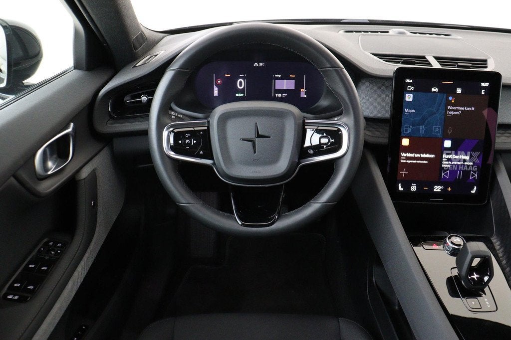 Polestar 2 LONG RANGE SINGLE MOTOR 78 kWh -360°CAM|ADAP.CRU, Polestar 2, Stof, Gebruikt, Zwart