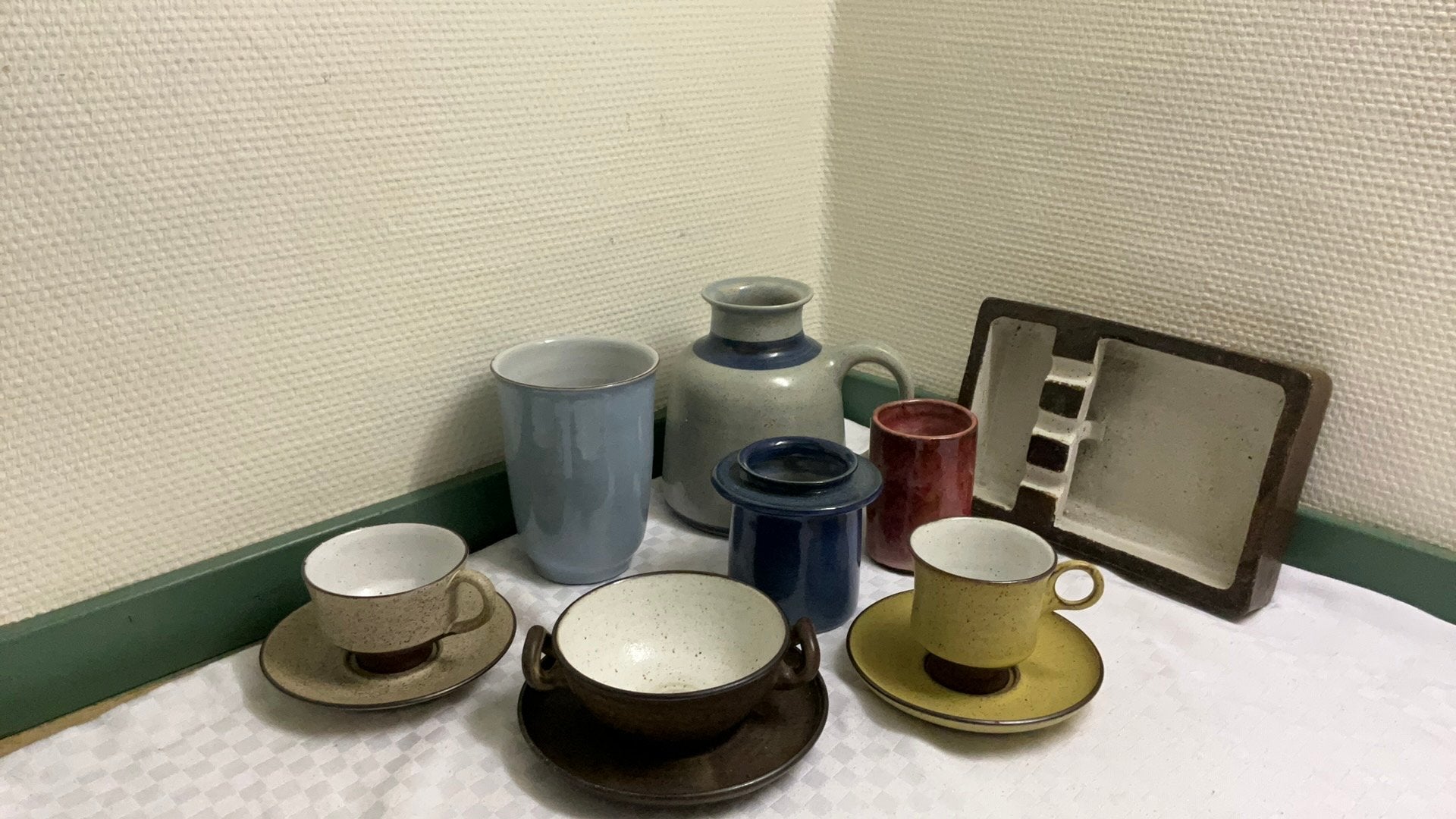 Zaalberg keramiek, vazen, kop en schotels, vintage, Ophalen of Verzenden