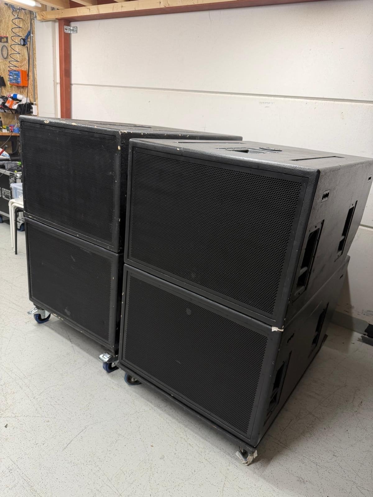 4x EAW SB1000 imitatie subwoofers met 8x B&C TBX100, Ophalen of Verzenden, Gebruikt, Subwoofer, Overige merken