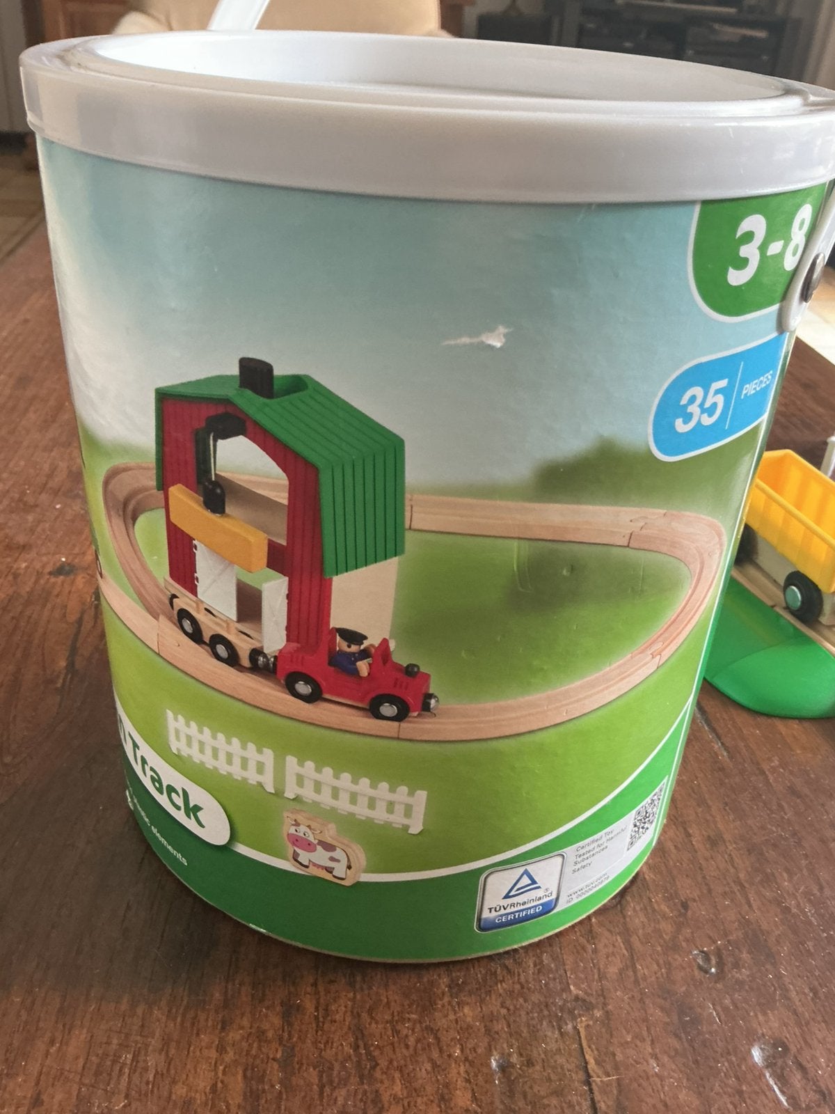 Houten speelgoed trein (OPHALEN), Ophalen, Zo goed als nieuw, Duw- of Trekspeelgoed