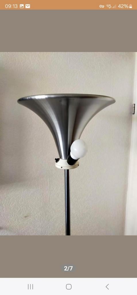 Jaren 50 Gispen lamp, Ophalen, Zo goed als nieuw, Minder dan 100 cm