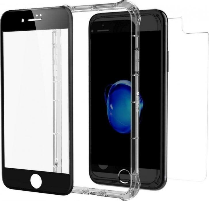 Glass & case Apple iPhone 6 / 7 / 8 / Se2020, Telecommunicatie, Mobiele telefoons | Hoesjes en Frontjes | Apple iPhone, Apple Distribution International