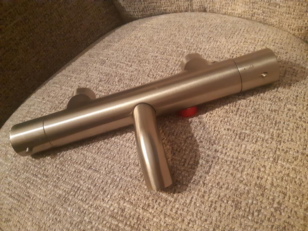 Hotbath ACE Thermostatisch Badkraan nikkel geborsteld, Ophalen of Verzenden, Nieuw, Balpen, Overige merken