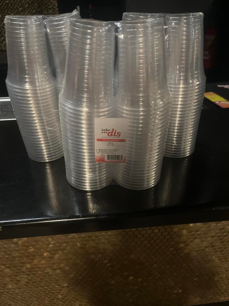Take Dis CombiCup Bekers 350cc - 150 stuks, Ophalen, Overige typen, Kunststof, Nieuw