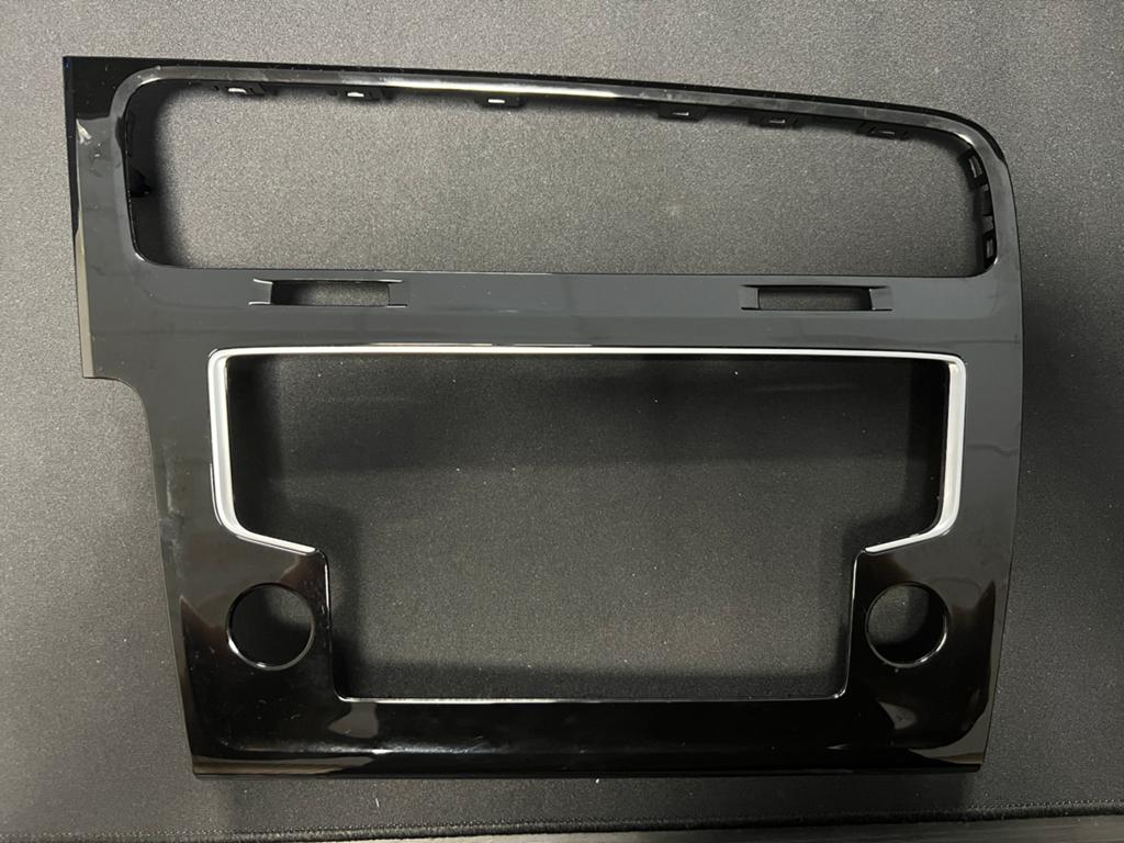 Volkswagen Golf 7 Radio Navigatie Paneel Glanzend Zwart, Auto-onderdelen, Ophalen, Gebruikt, Volkswagen