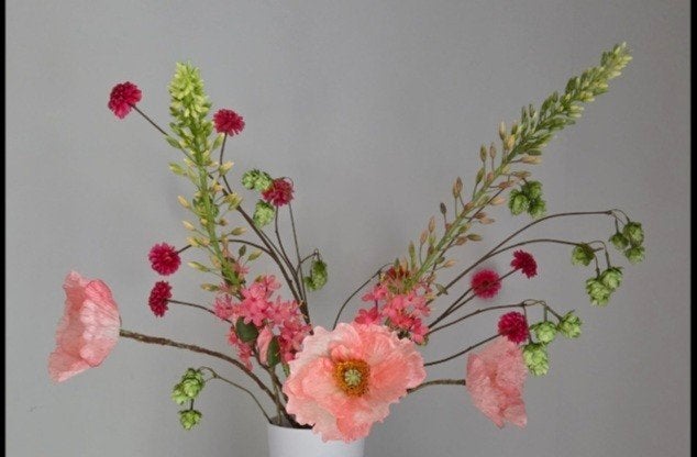 Silk-ka bloemen, Ophalen, Zo goed als nieuw, Kunstbloem, Silk-ka