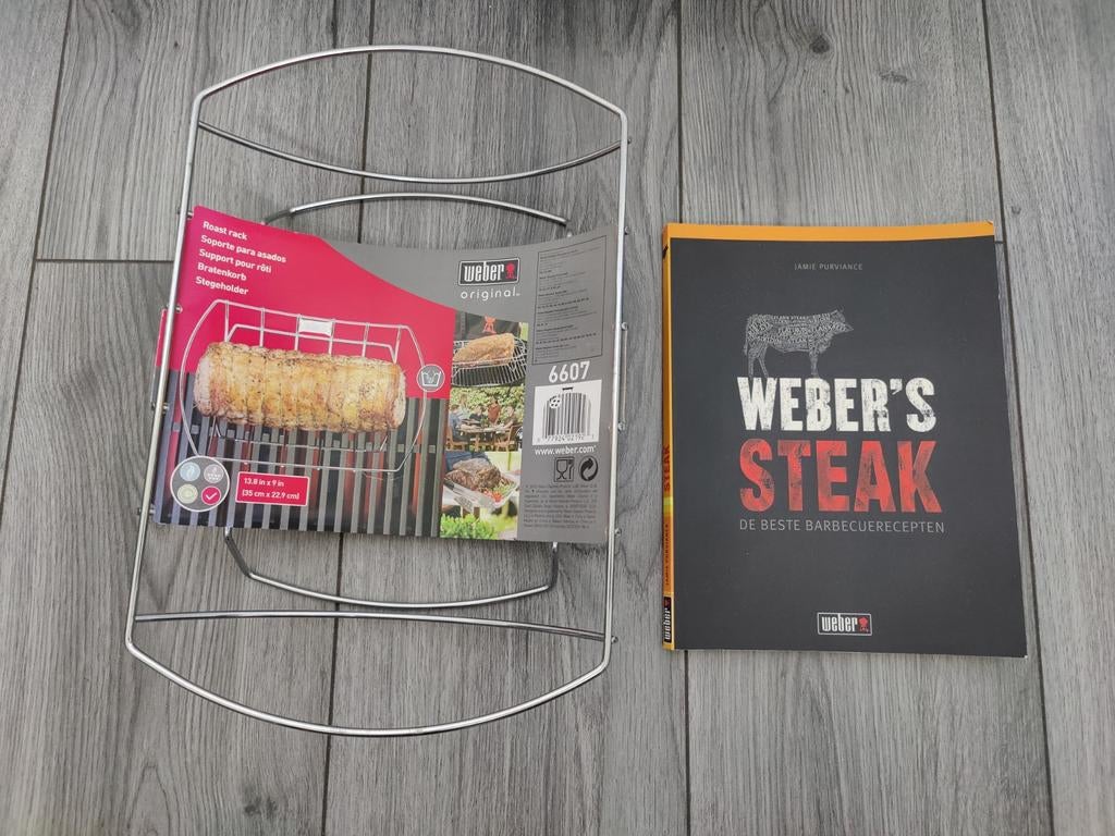 Weber Braadrek en Weber's Steak BBQ receptenboek, Ophalen of Verzenden, Nieuw, Weber