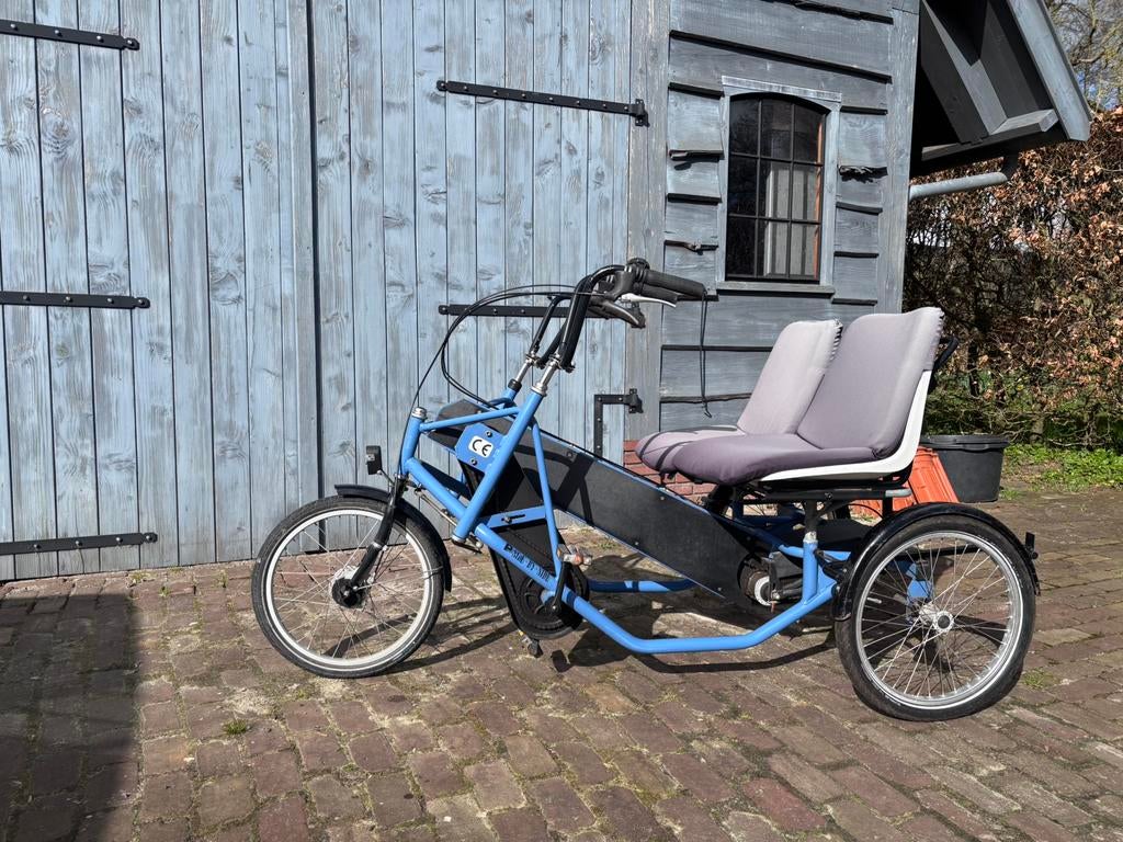 Side By Side duofiets 7 versnellingen, niet elektrisch, Fietsen en Brommers, Fietsen | Driewielfietsen, Gebruikt, Ophalen