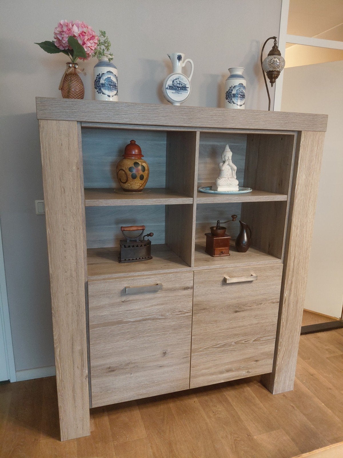 Mooie, in goede staat, open vitrine kast.., Huis en Inrichting, Kasten | Dressoirs, Ophalen, Zo goed als nieuw