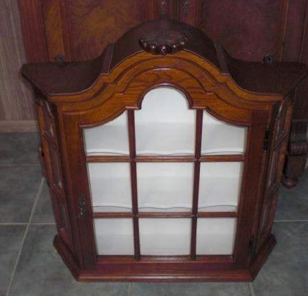 EIKEN WANDKASTJE * MET OPSTAND * Mooi Model *, Antiek en Kunst, Ophalen of Verzenden