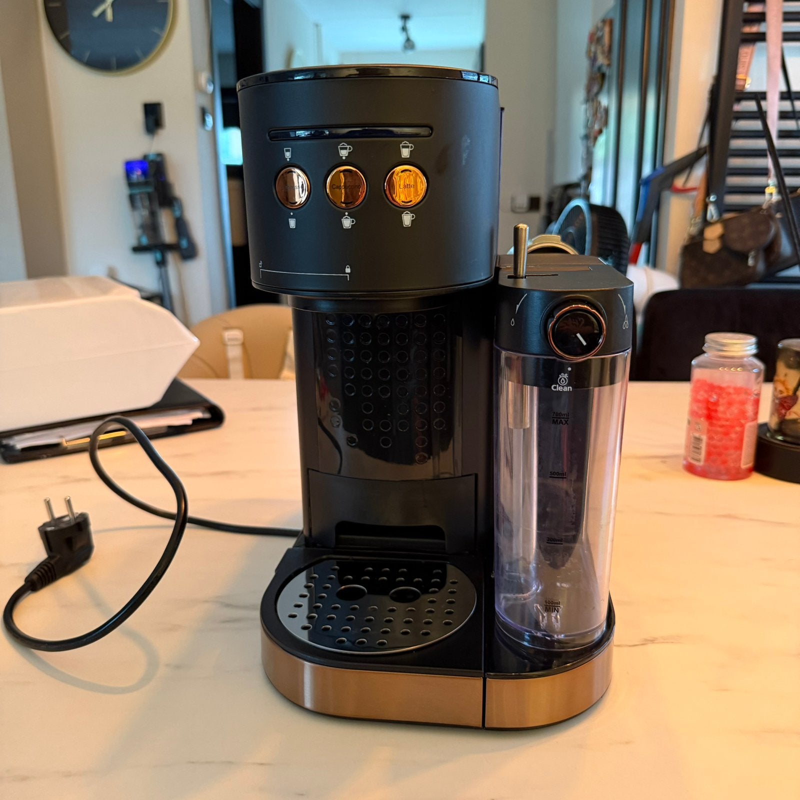 BluMill koffiemachine Rose Gold – zo goed als nieuw, Witgoed en Apparatuur, Koffiemachine, Gemalen koffie, Ophalen of Verzenden