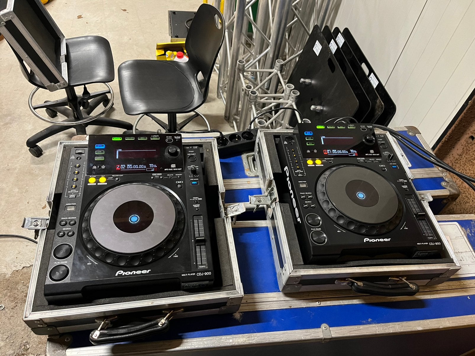 2 x Pioneer Cdj 900 incl flightcase, Muziek en Instrumenten, Ophalen, Gebruikt, Dj-set, Pioneer