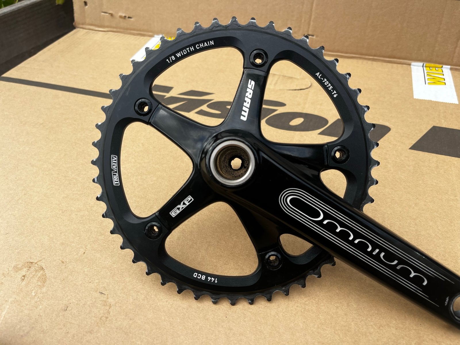 SRAM Omnium Crankstel met trapas - Zo goed als nieuw, Zo goed als nieuw, Aluminium, Racefiets, Ophalen