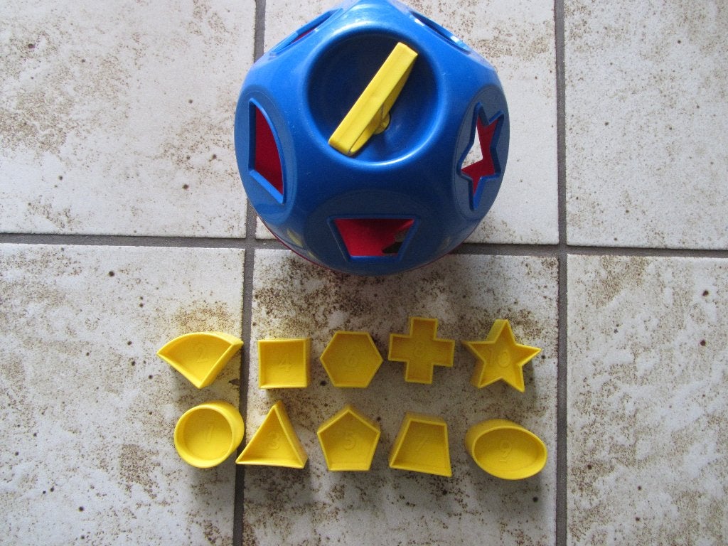 Tupperware hollebol, vormenstoof Vintage speelgoed, Ophalen, Gebruikt, Puzzelen