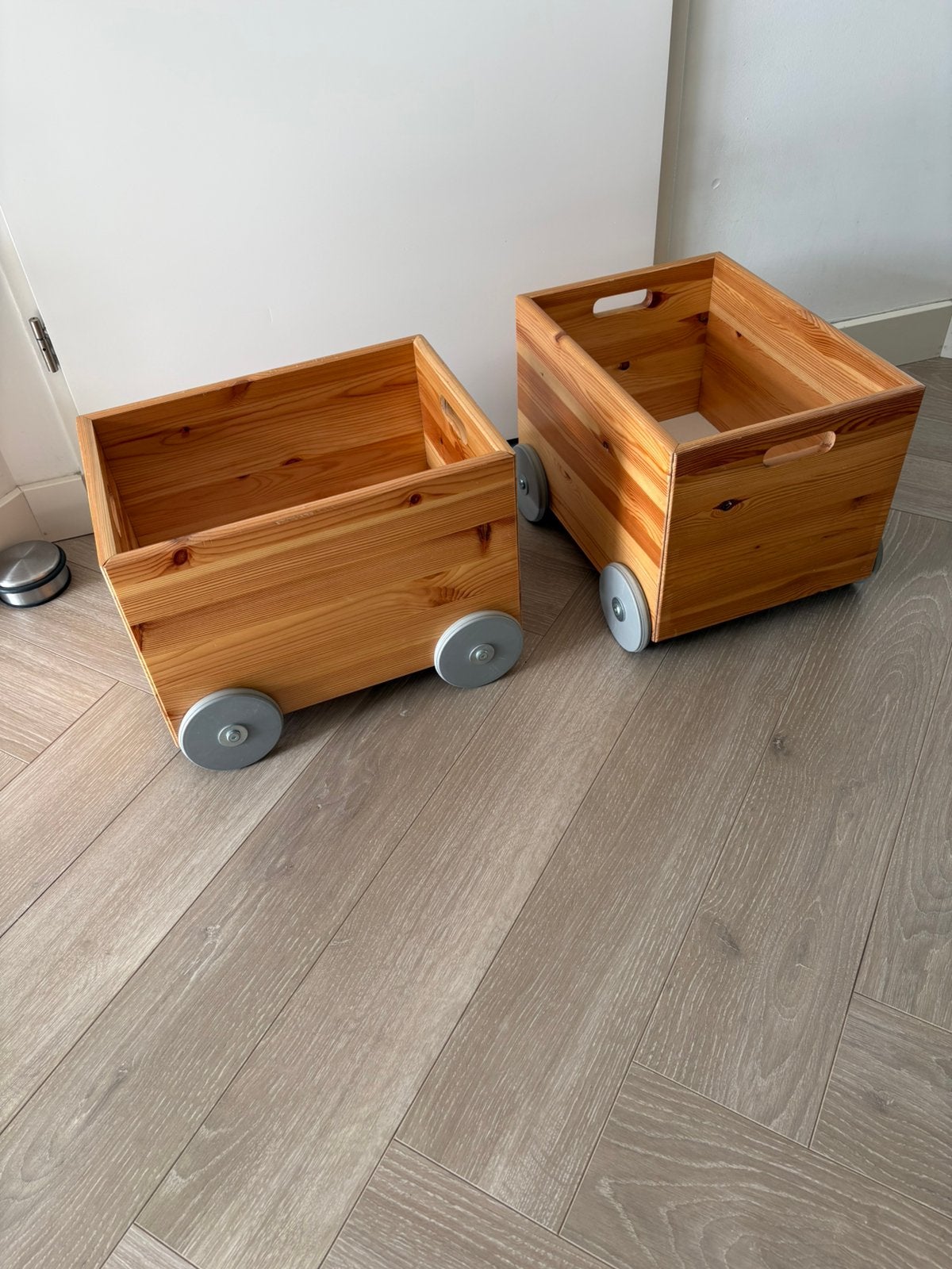 IKEA flisat speelgoedkist met wielen, Ophalen, Minder dan 50 cm, Gebruikt, Minder dan 50 cm