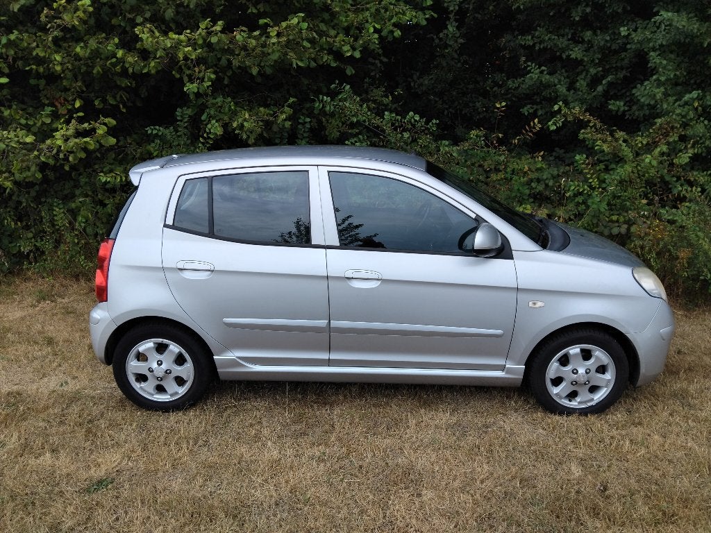 Kia Picanto 1.1 48KW 2008 Grijs, Auto's, Kia, Stof, 836 kg, Zwart, 4 cilinders