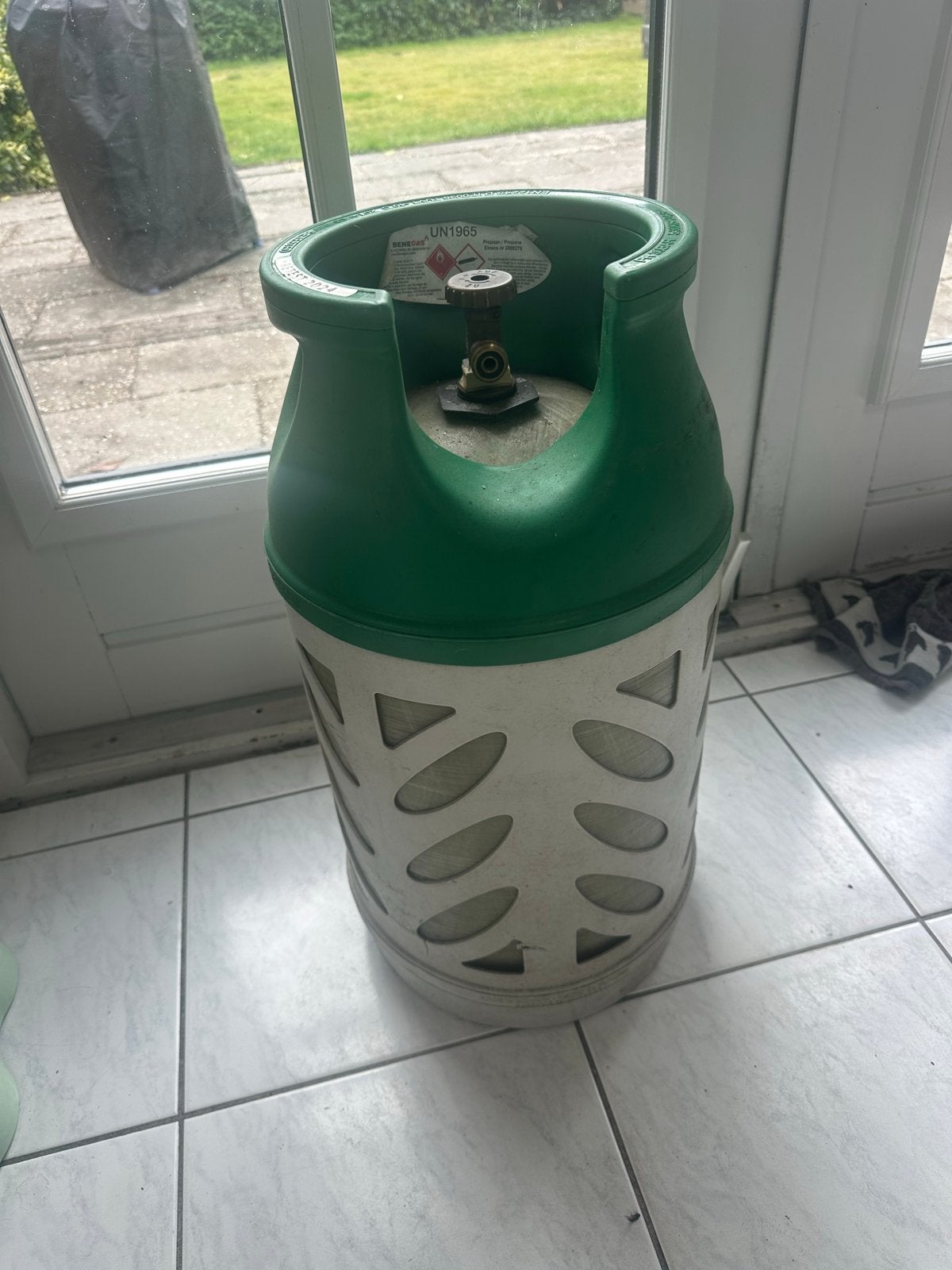Benegas Light gasfles 5,30KG (24,5L) 25% gevuld, Caravans en Kamperen, Ophalen, Gebruikt