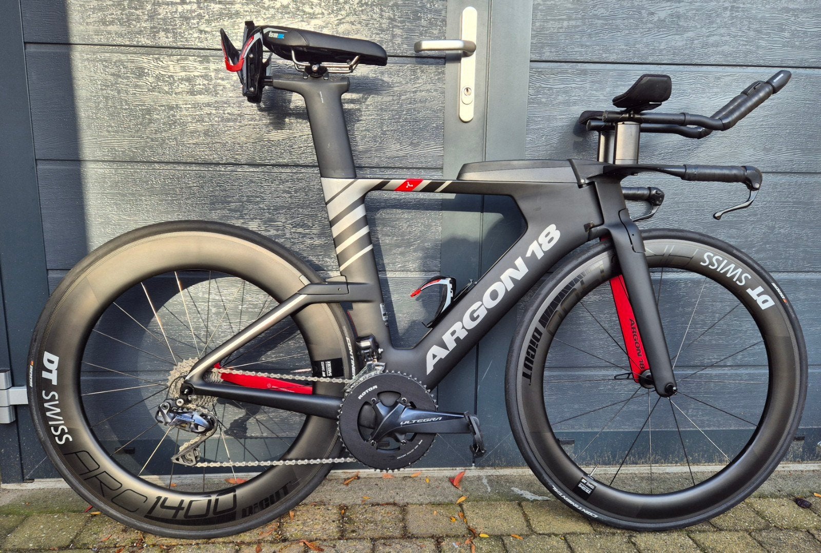 Triathlon, Ironman, Argon 18 E119 tri + di2 maat M, Carbon, Velgrem, Zo goed als nieuw, Meer dan 20 versnellingen