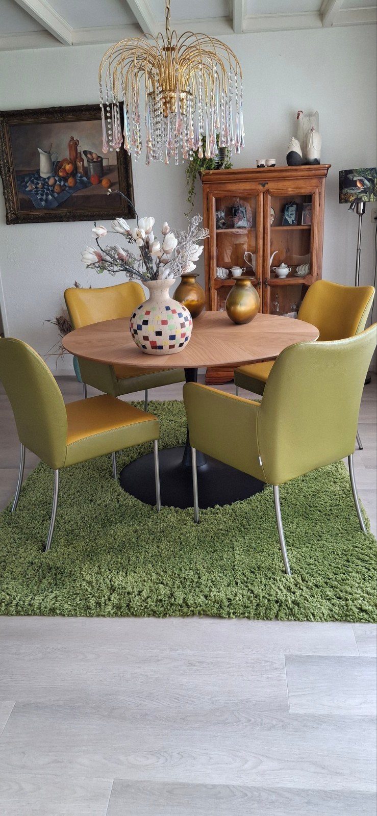 Bert Plantagie eetkamerstoelen - 4 stuks, Ophalen, Overige kleuren, Modern, Tweekleurig, Zo goed als nieuw