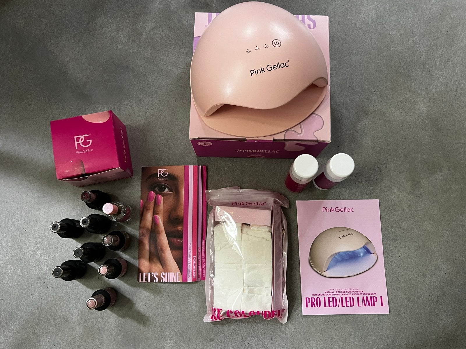 Pink Gellac set, ZGAN, Sieraden, Tassen en Uiterlijk, Uiterlijk | Cosmetica en Make-up, Ophalen of Verzenden