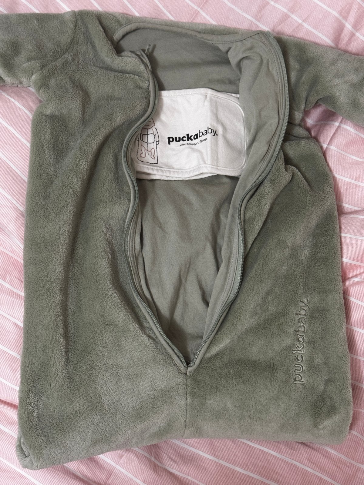 Puckababy Winterslaapzak Bag Newborn teddy 0-6m, Ophalen, Groen, Puckababy, Nieuw
