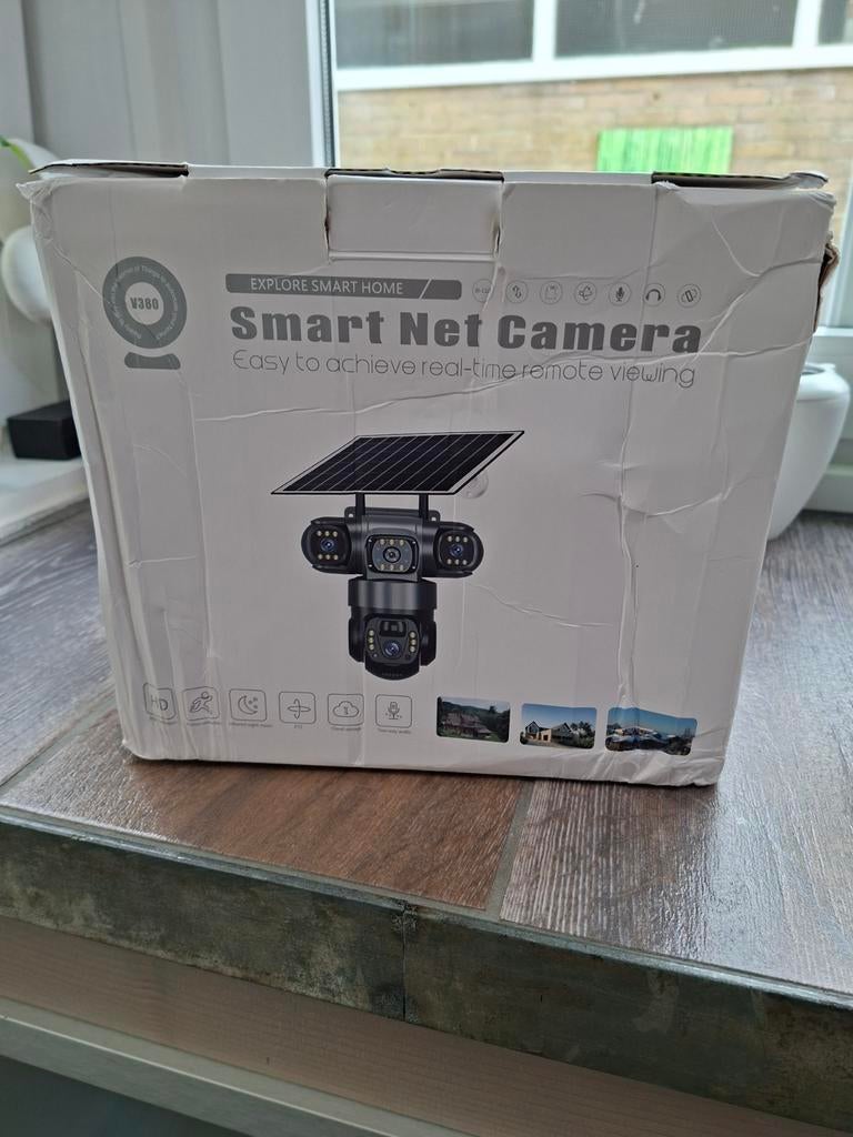 Smart Net Camera met zonnepaneel, Ophalen of Verzenden, Nieuw