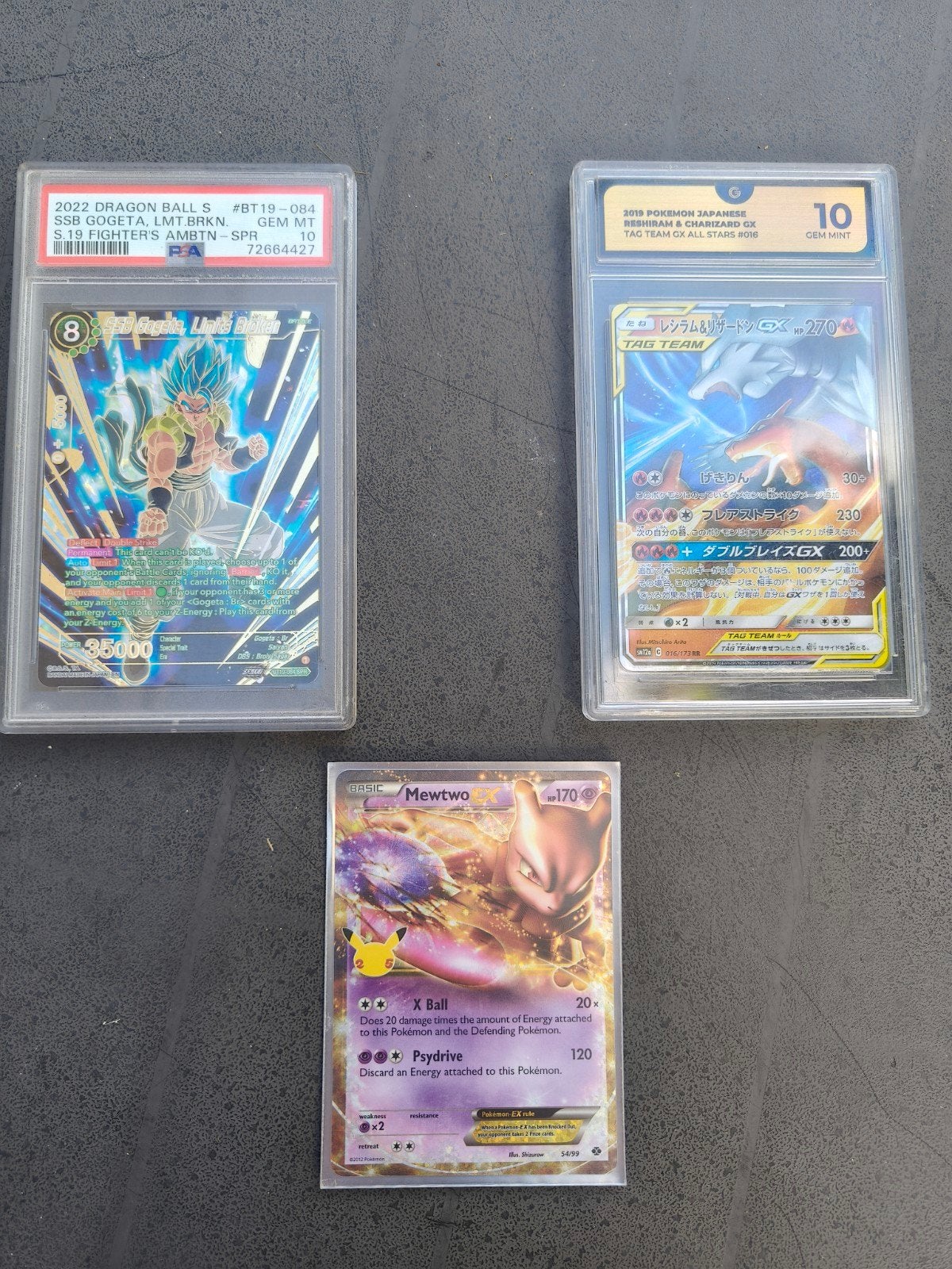 Dragon Ball Super, Pokémon PSA/CGC Graded Kaarten, Ophalen of Verzenden, Zo goed als nieuw, Meerdere kaarten