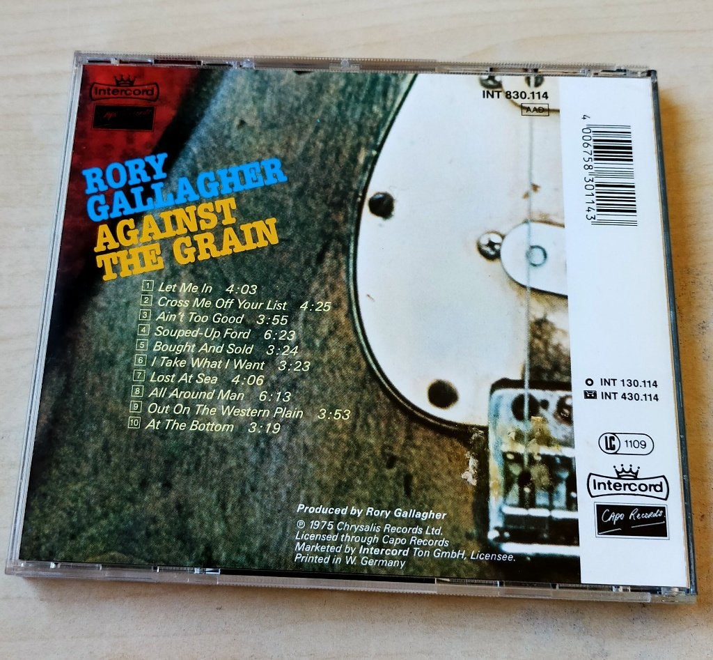 Rory Gallagher - Against The Grain CD 1975/1987, Ophalen of Verzenden, Zo goed als nieuw, Bluesrock
