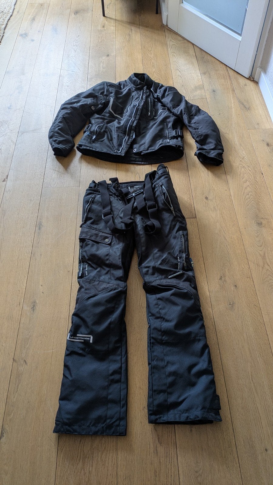 Lindstrands motorpak (jas en broek) - Maat 46, Motoren, Ophalen of Verzenden, Tweedehands, Combipak