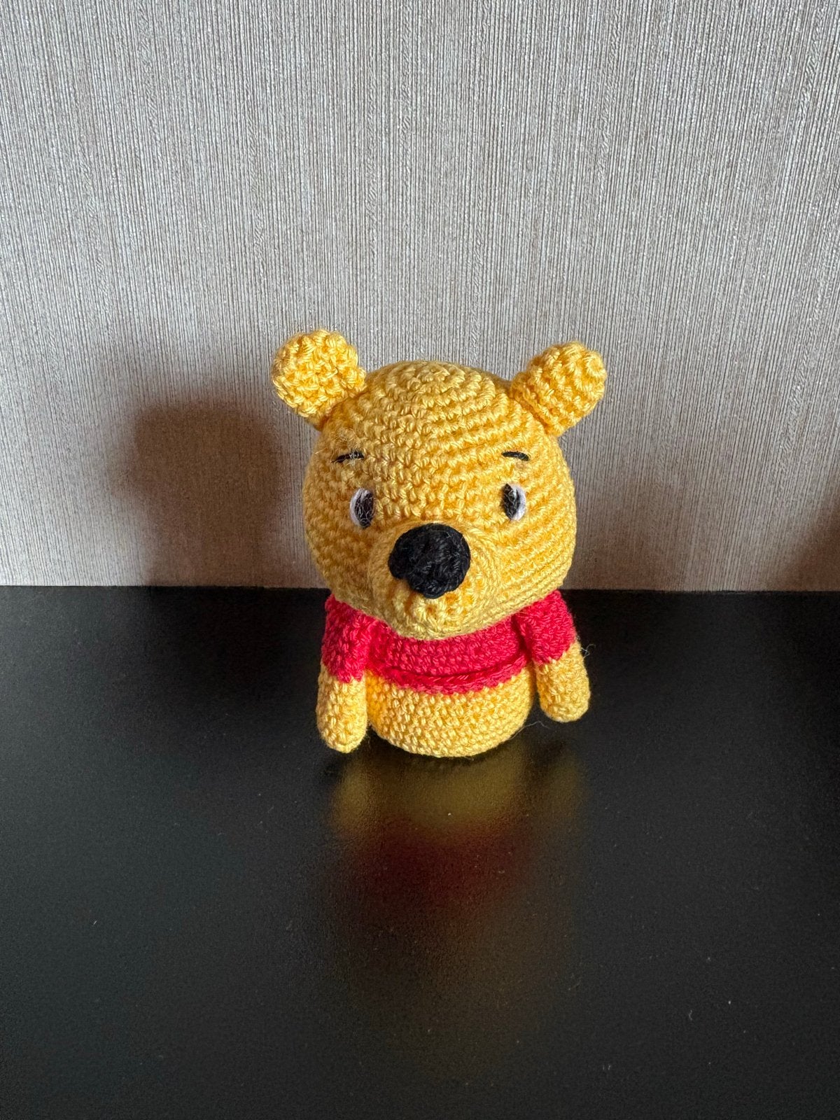 Gehaakte Winnie de Poeh knuffel - Handgemaakt, Overige merken, Disney, Beer, Ophalen of Verzenden