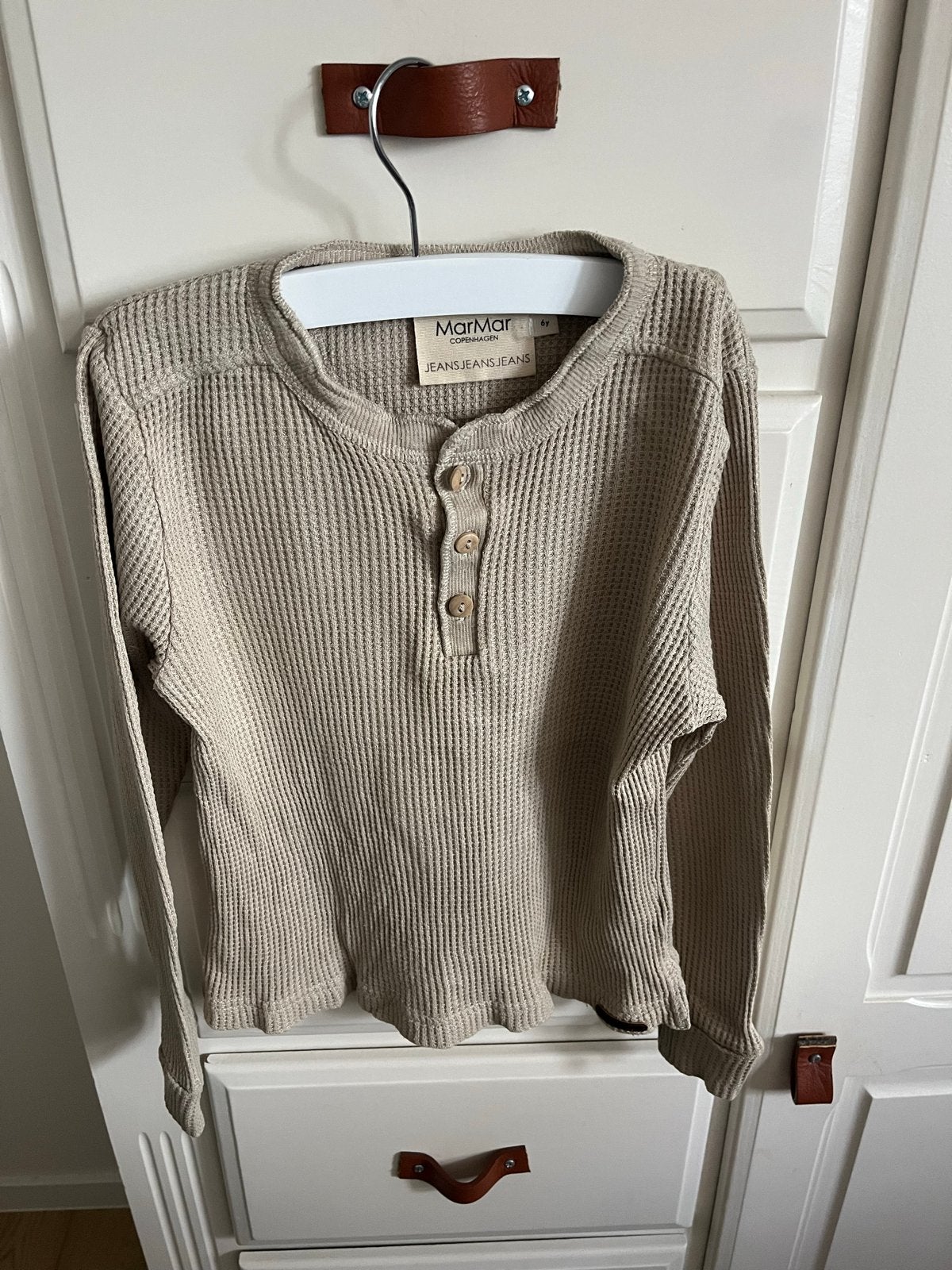MarMar Copenhagen Wafelstructuur Shirt 50% Modal 50% Katoen, Ophalen of Verzenden, Zo goed als nieuw, Jongen of Meisje