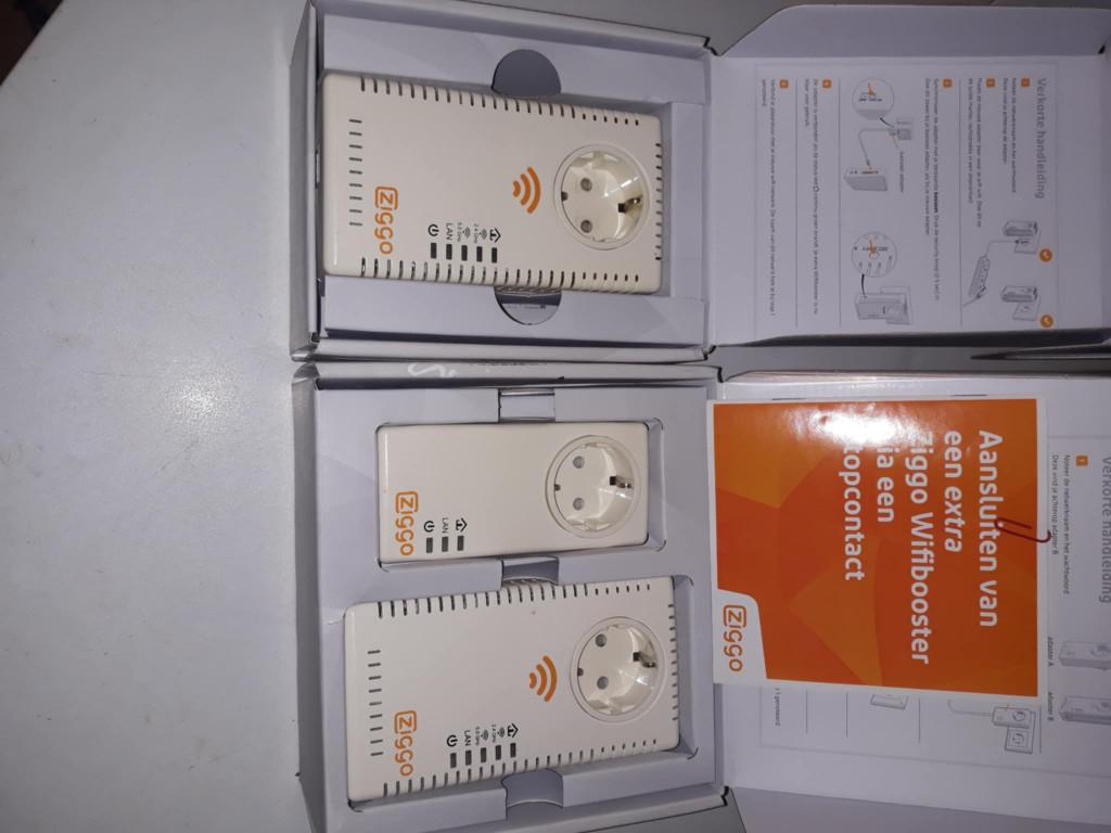 wifibooster ziggo 3 stuks, Ophalen of Verzenden, Zo goed als nieuw, Ziggo
